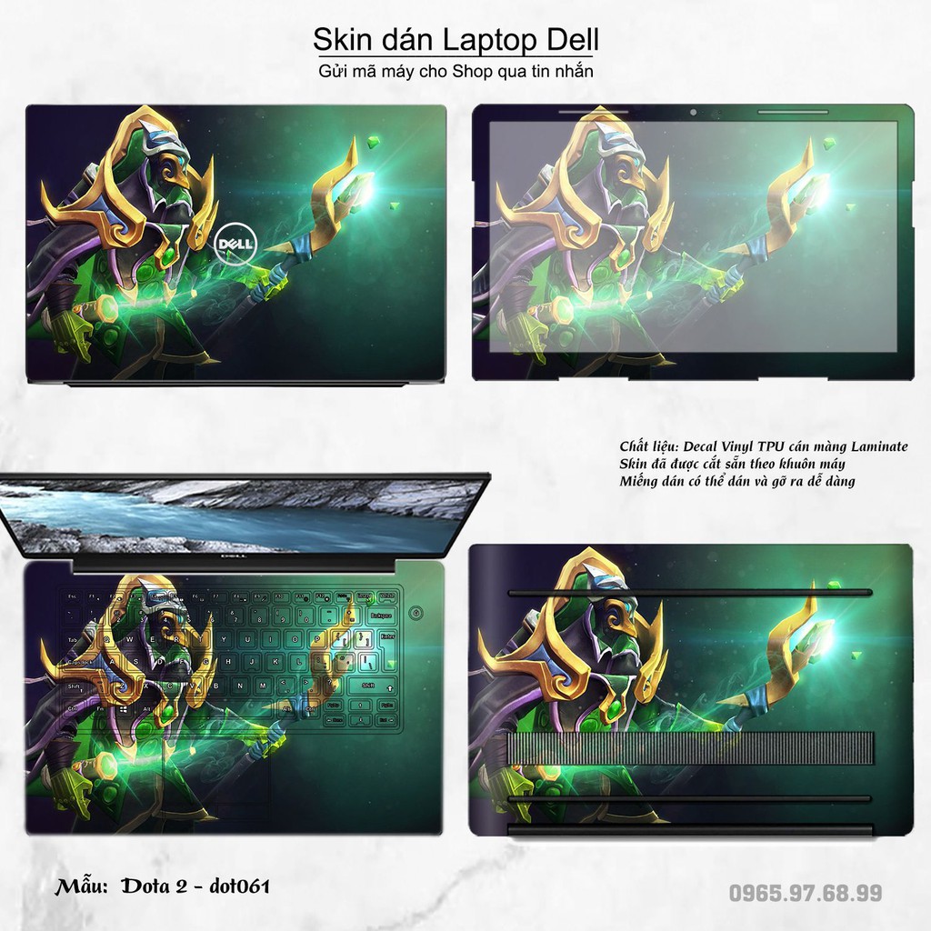 Skin dán Laptop Dell in hình Dota 2 nhiều mẫu 10 (inbox mã máy cho Shop)