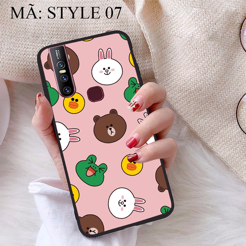 Ốp lưng Vivo V15 viền dẻo TPU BST Phong cách