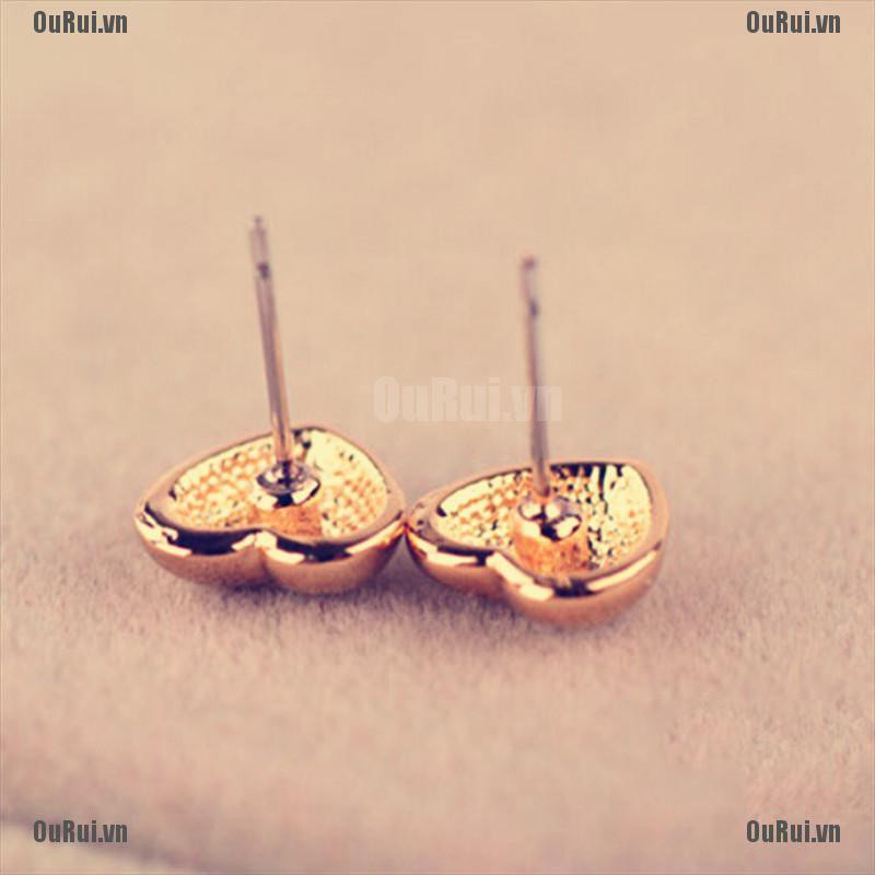 Bông Tai Hình Trái Tim Dễ Thương Cho Nữ