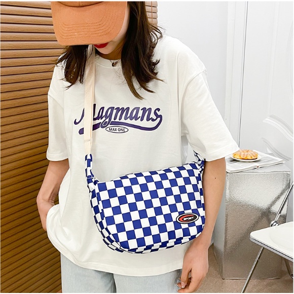 Túi đeo chéo nam nữ ulzzang Caro bán nguyệt lớn vải chống nước thời trang teen hottrend