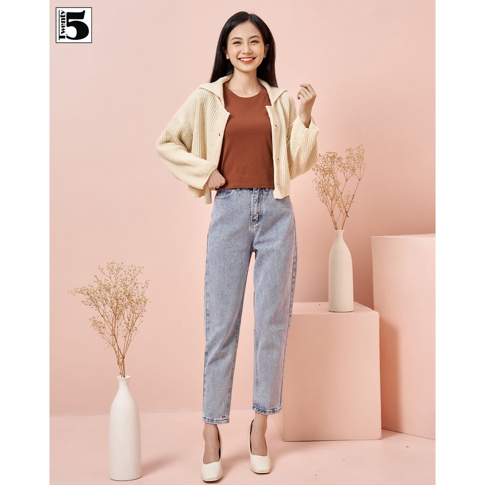Áo khoác len cổ ve dáng ngắn túi đắp Twentyfive 3848