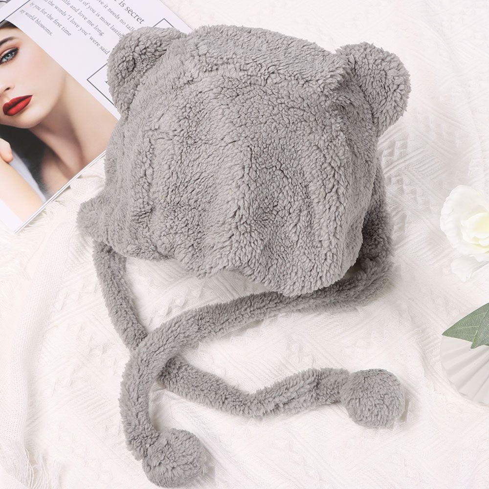 Mũ Tai Gấu Nhồi Bông Chống Gió Thời Trang Mùa Đông KENT1