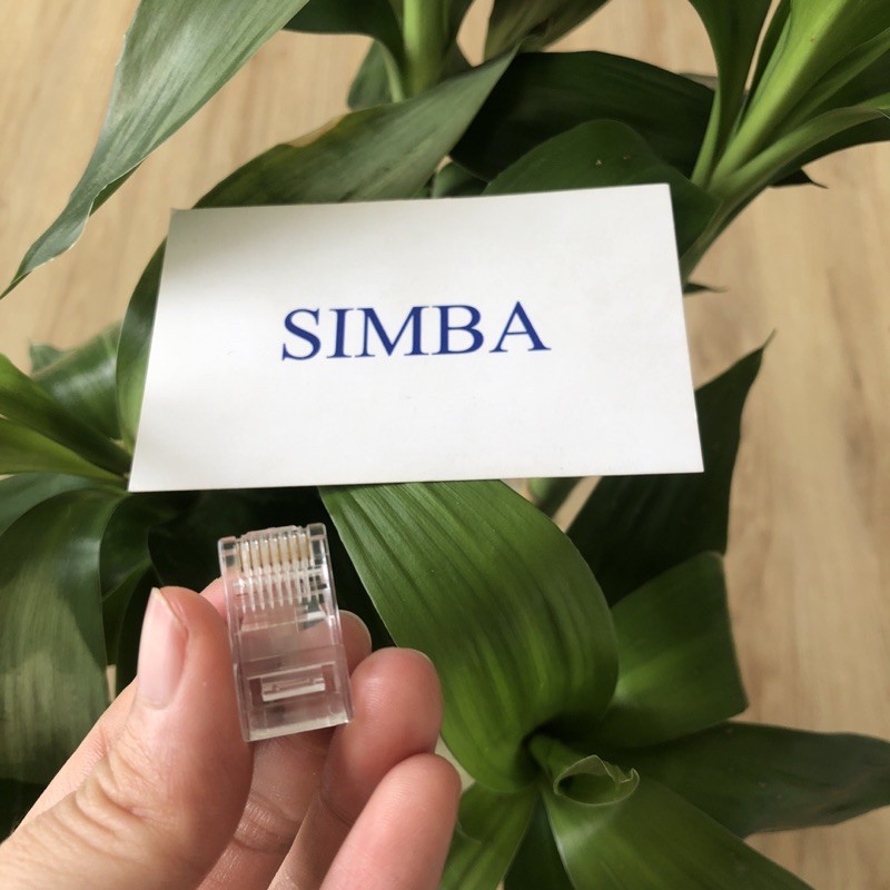 Combo 10 Hạt Mạng RJ45 - Đầu Bấm dây mạng Cat5E- Cat6E -Cat5- Cat6 nhựa chuyên dụng