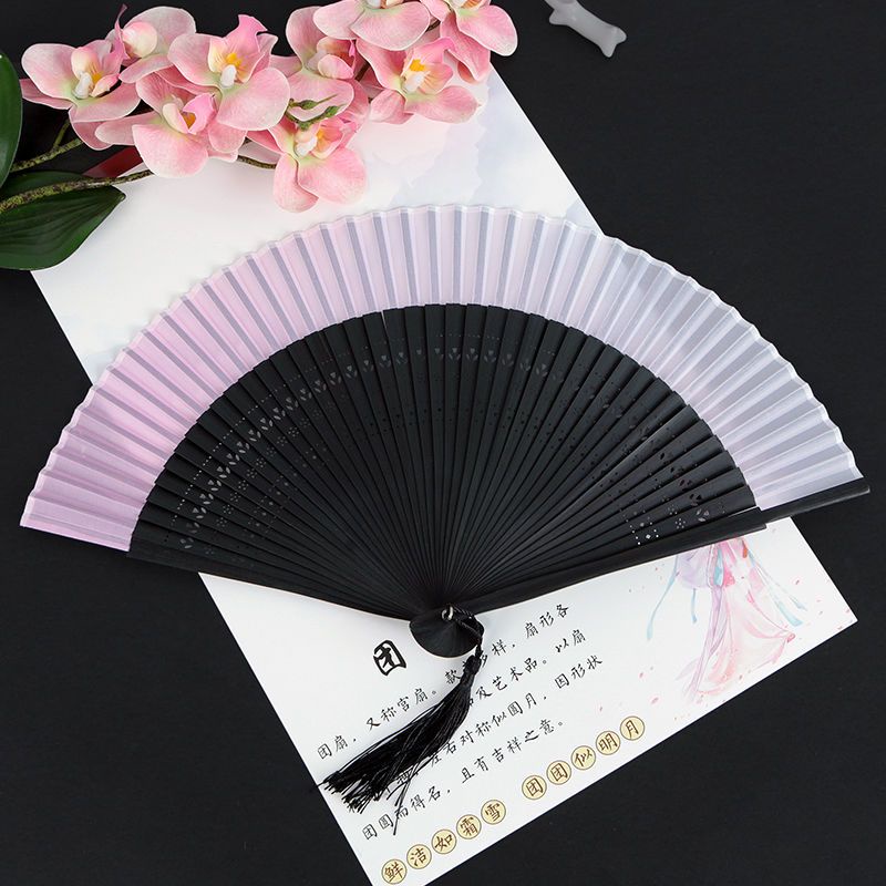 Quạt Xếp Cầm Tay Phong Cách Trung Hoa Cổ Điển Cho Nữ