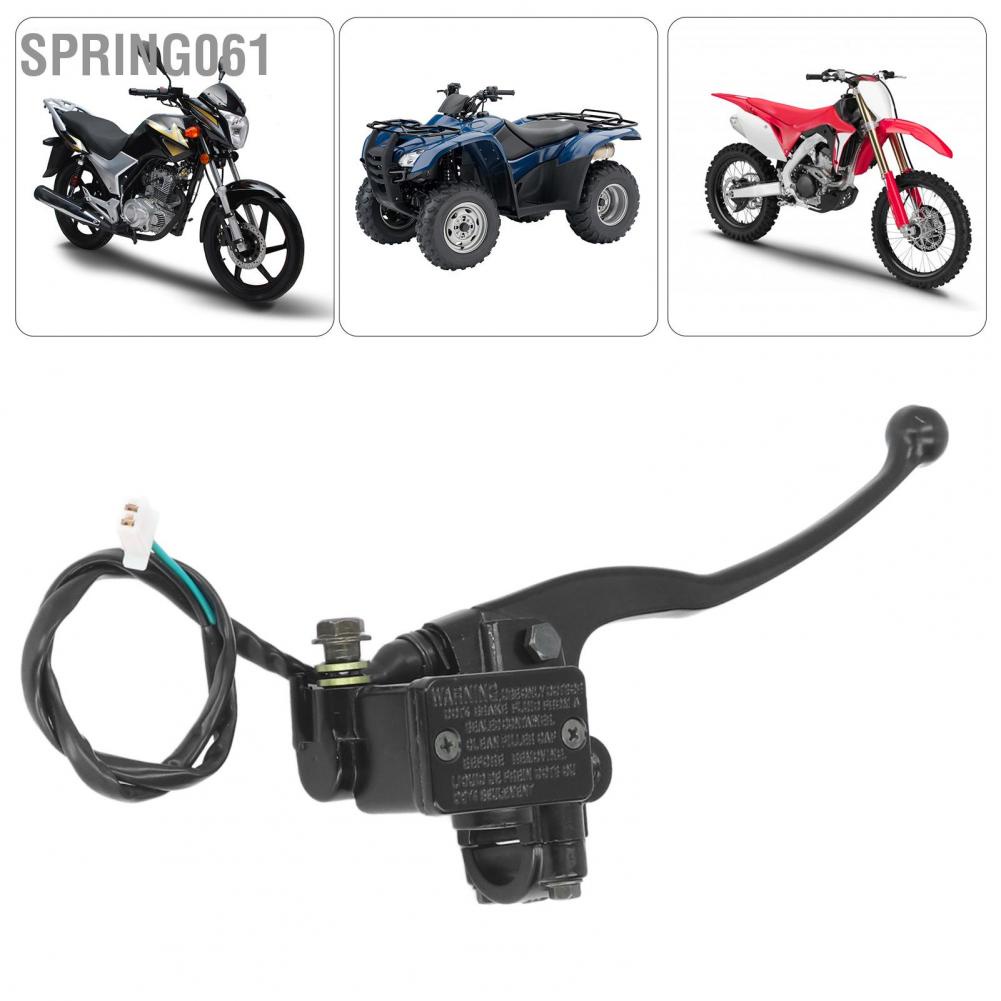 Spring061 22mm Hydraulic Brake Master Lever Right Hand with Cable Replacement for CRF50 CRF70 CRF80 XR50 XR70 Pit Bike