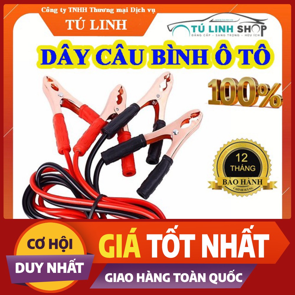 Bộ dây câu bình ắc qui 500A; 1000A lõi đồng lớn.