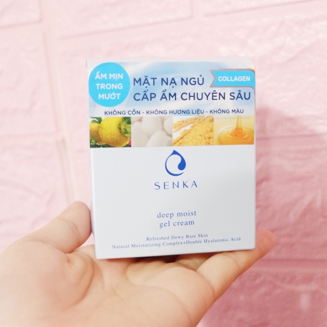 Mặt nạ ngủ cấp ẩm Senka Deep Moist Gel Cream 50gr