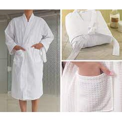 Áo choàng tắm loại 1 sợi 100% cotton QUEEN TOWEL tôn dáng tôn da giữ ấm cơ thể