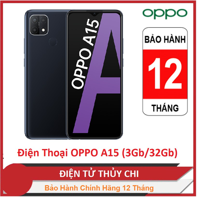 Điện thoại OPPO A15 (3Gb/32Gb) - Hàng Chính Hãng Mới