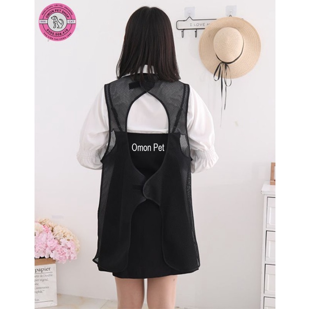Áo tắm kèm cắt tỉa cho thợ grooming chống thấm nước không bám lông trơn dài thoáng mát - OmonPet