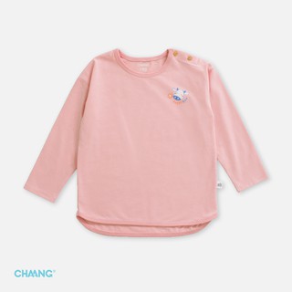 Áo Bé Gái Dài Tay CHAANG Garden Hồng Babychum.68
