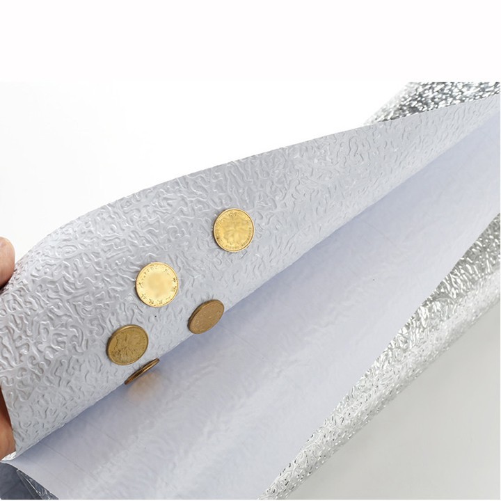 [Dài 3m] Giấy dán bếp tráng nhôm khổ 60cm (Màu Bạc) | BigBuy360 - bigbuy360.vn