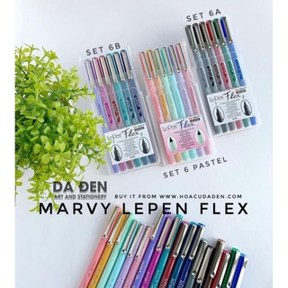 [DA ĐEN] Bút Lẻ Marvy Lepen FLEX Màu Pastel