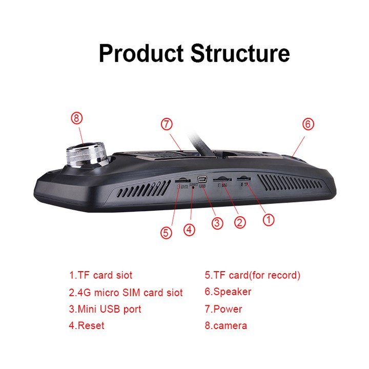 Camera hành trình cao cấp nhãn hiệu Whexune V9 Plus tích hợp 4 camera, Android Wifi GPS, màn hình cảm ứng 10 inch | BigBuy360 - bigbuy360.vn