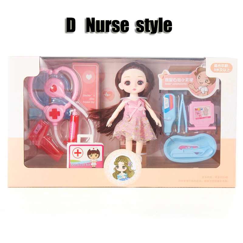 Hộp quà búp bê Barbie BJD16cm tỉ lệ 1/12