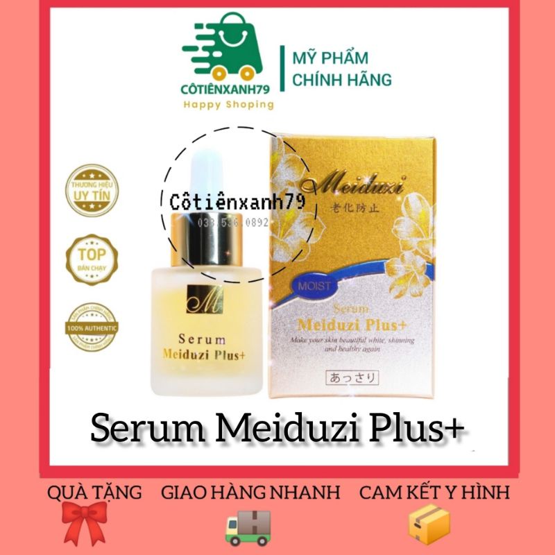 Serum Meiduzi Plus+ 20ml Mẫu Mới - Dưỡng Da Căng Bóng - Trắng Hồng Tự Nhiên