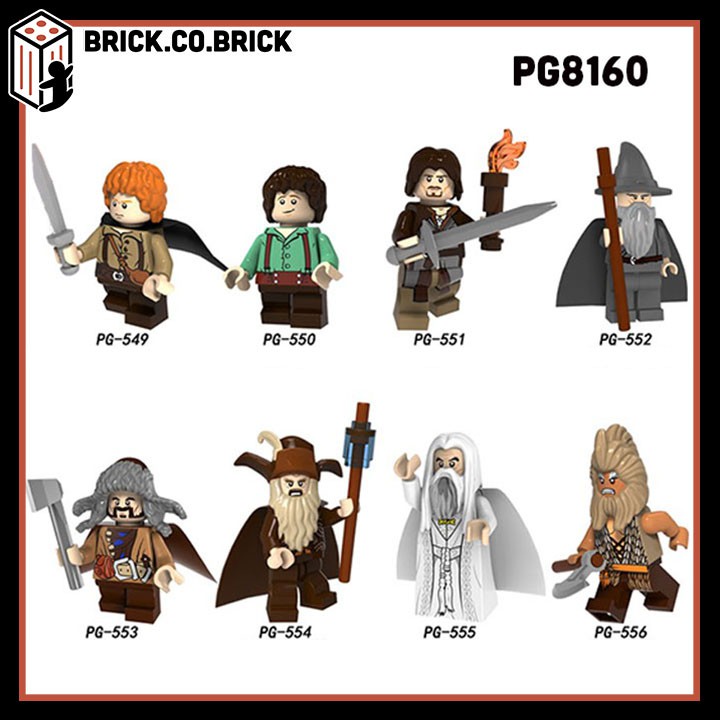 Lord of the Rings Đồ Chơi Non LEGO Lính Trung Cổ Trò Chơi Vương Quyền và Minifigure Castle PG8160