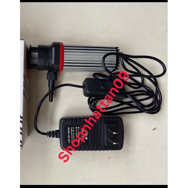 Bơm mini 12v Thân toả nhiệt kèm nguồn dùng cho máy cắt rãnh tường , hoặc khoan rút lõi