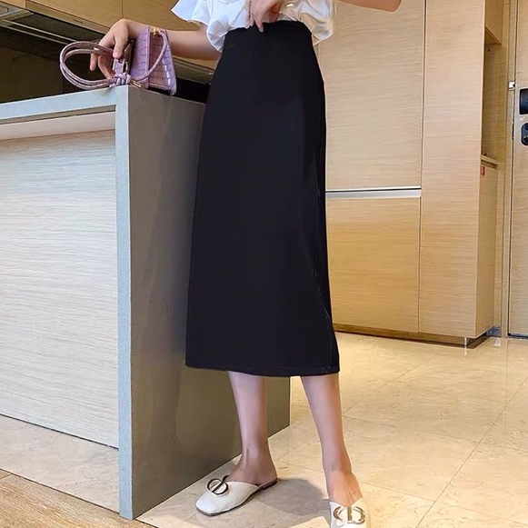 Chân váy dài chân váy midi phong cách vintage Hàn Quốc dáng chữ A nhẹ tôn dáng cực đỉnh | BigBuy360 - bigbuy360.vn