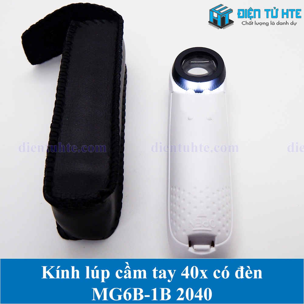 Kính lúp cầm tay 40x có đèn MG6B-1B 2040