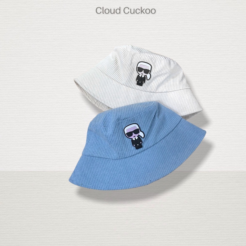 Mũ Bucket Hat Hình Thám Tử Chất Nhung Gân Tăm Bền Đẹp - Mã Số: MBK1102