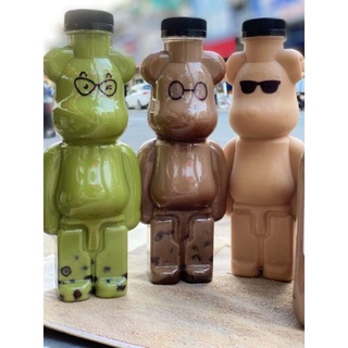 50 Chai Nhựa Hình Gấu Đựng Trà Sữa Và Nước Trái Cây 600ml