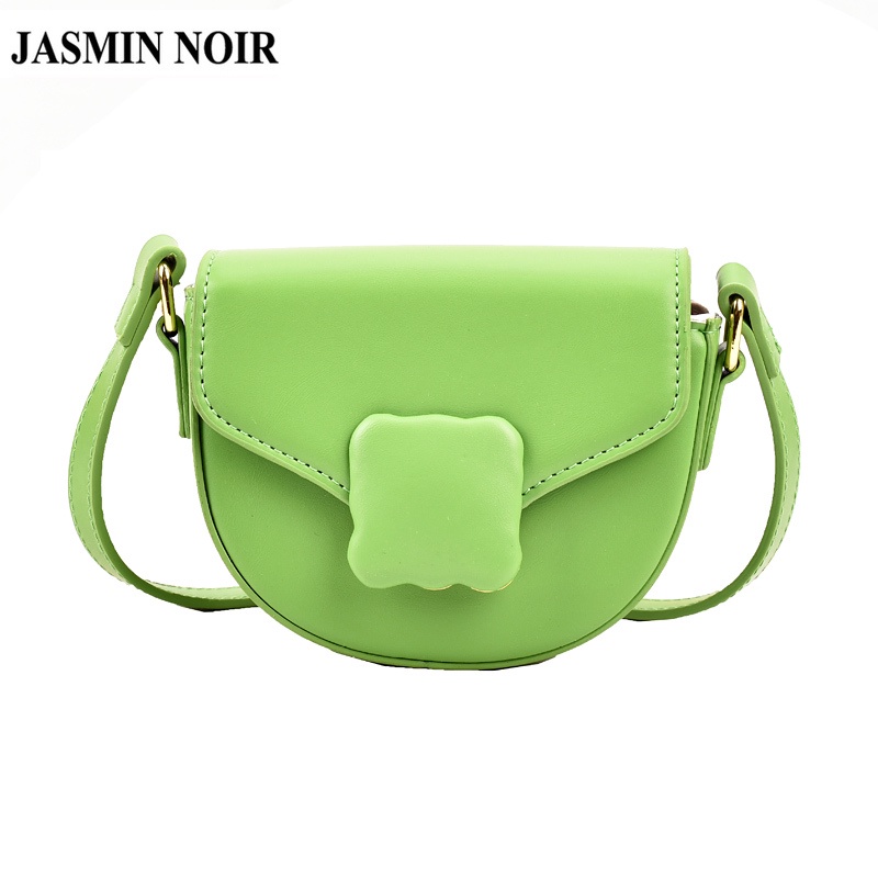 Túi Đeo JASMIN NOIR Chéo Bằng Da PU Hình Yên Ngựa Cho Nữ