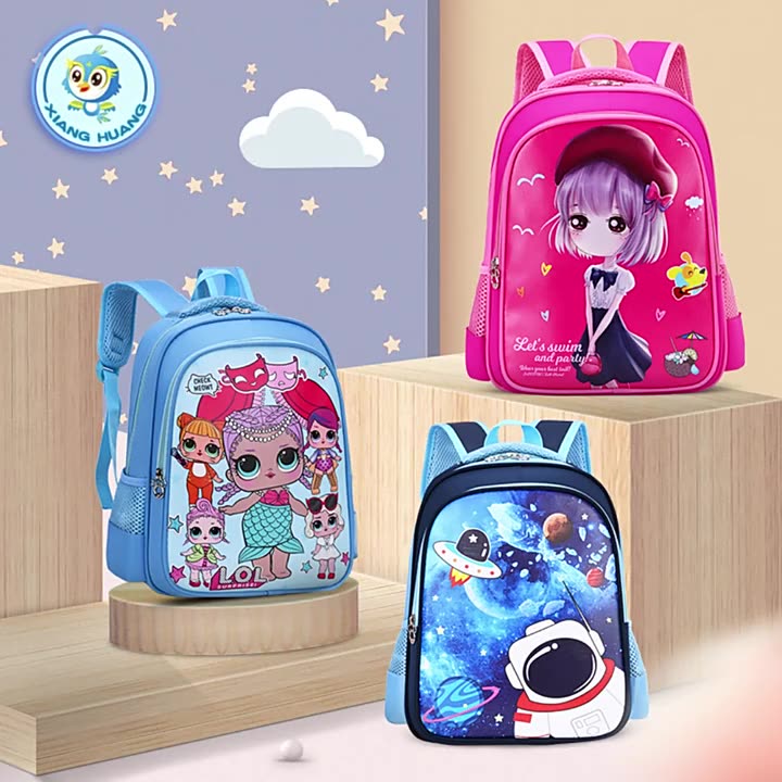 &lt;39 Mẫu&gt;Balo Cho Bé Trai Và Gái Tiểu Học Nhiều Mẫu Hoạt Hình 3D Siêu Nhẹ
