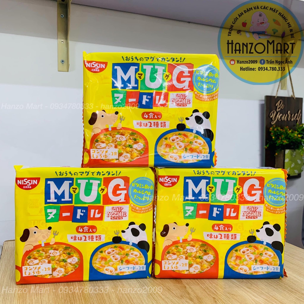 Mì tôm Mug Nhật Bản Nissin cho bé ăn dặm