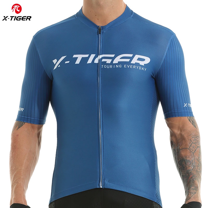 X-TIGER Áo Đạp Xe Tay Ngắn Phản Quang Thoáng Khí Nhanh Khô Thời Trang Mùa Hè Cho Nam