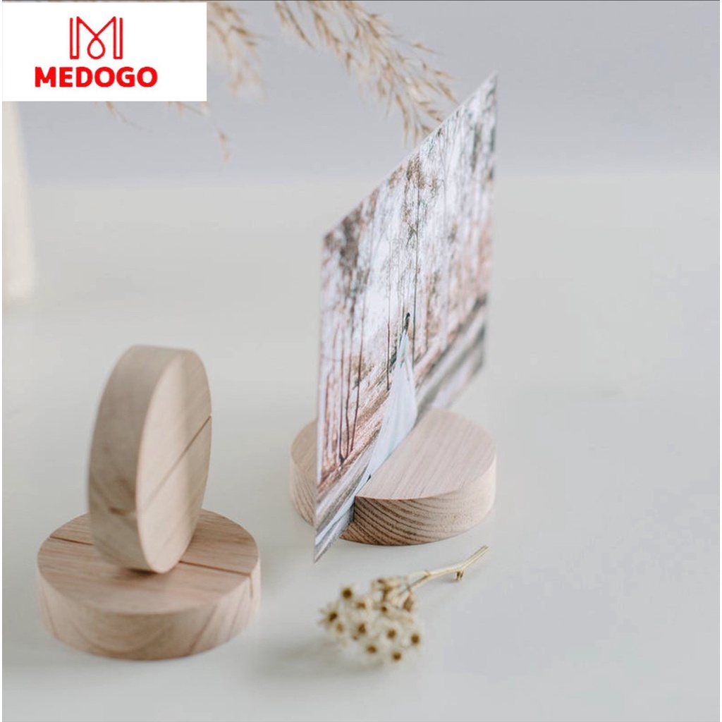 Kệ gỗ MEDOGO để tranh ảnh, trang sức phụ kiện, chân đế gỗ để ảnh lưu niệm