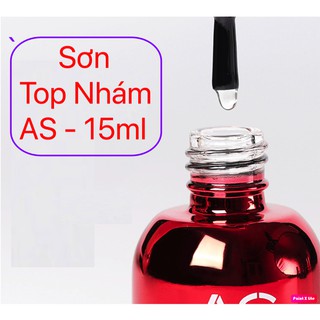 Sơn gel as mẫu mới chai đỏ sơn top nhám 15ml