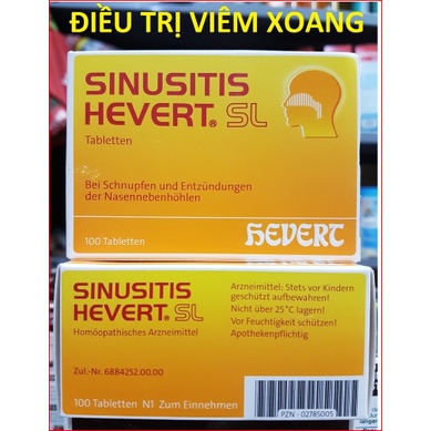 Hàng Đức Viên uống Sinusitis Hevert SL hộp 100 viên