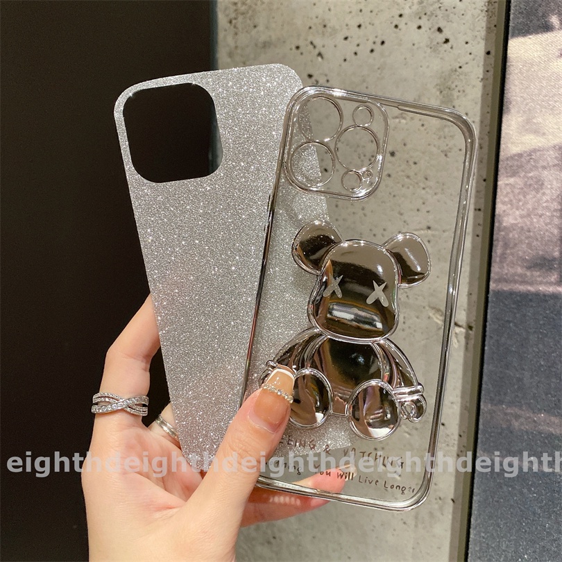 Ốp Điện Thoại Mềm Họa Tiết Gấu Cho iPhone 13 12 11 Pro Max XS Max XR X 8 7 6s 6 Plus