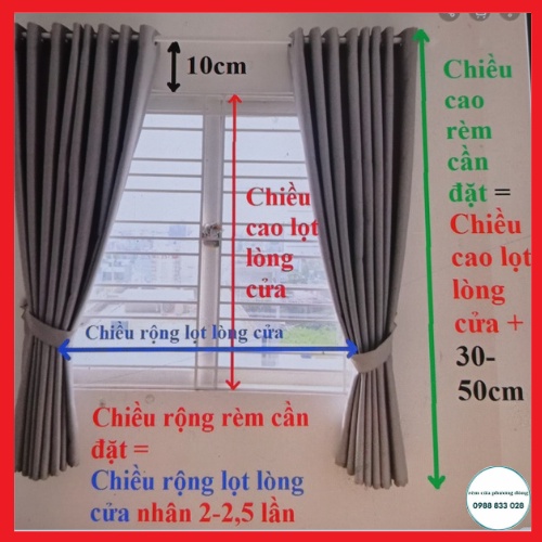 Rèm cửa [ Dùng cho cửa dưới 1m4 ]  chống nắng &gt;90%, ngang 1m5 căng thẳng, 5 sóng rèm, dùng làm rèm cửa che nắng, Màn Mia