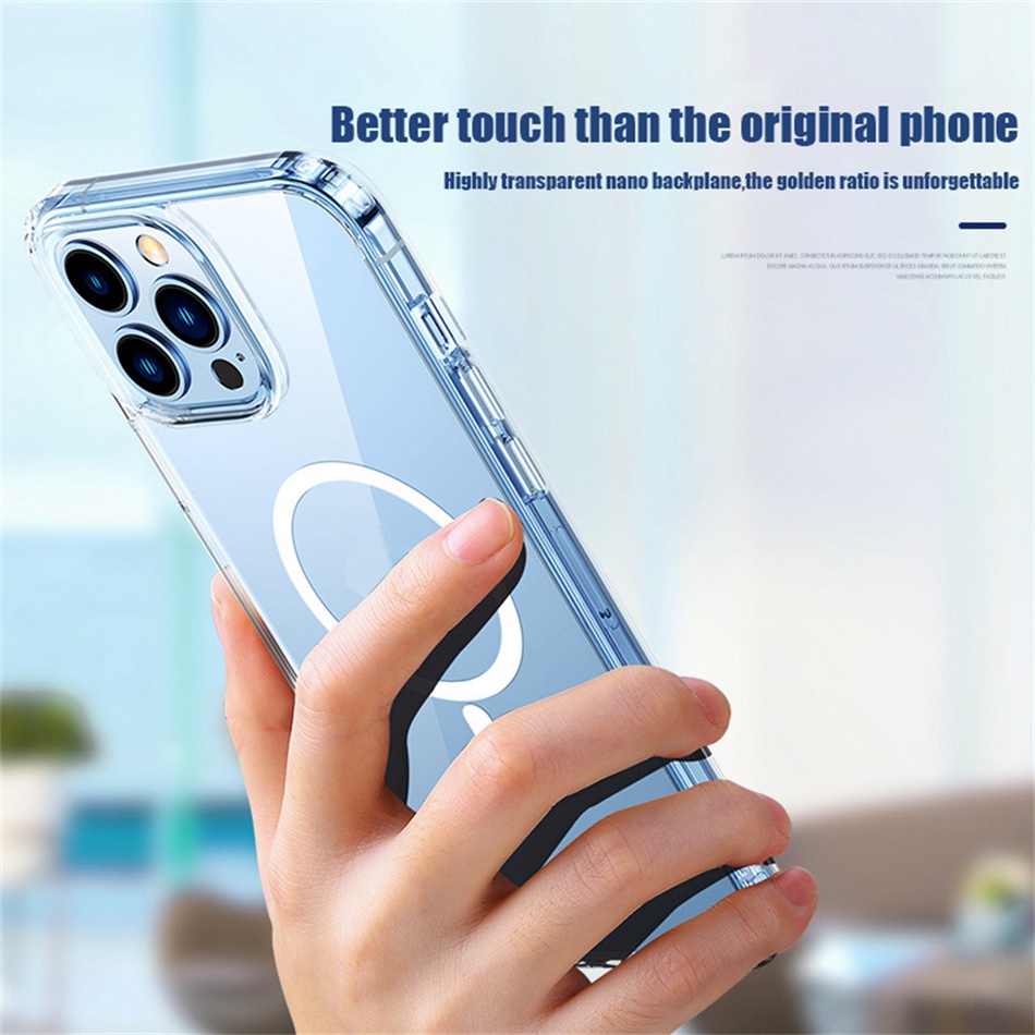 Ốp Điện Thoại Cứng Trong Suốt Chống Sốc Bảo Vệ Toàn Diện Cho iPhone 11 12 13 14 Pro MAX Mini 7 8 Plus X XR XS MAX 8Plus