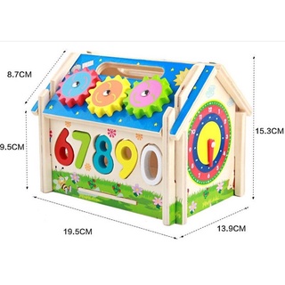 [Ảnh thật] Đồ chơi xếp hình gỗ động vật, nhà cửa cho trẻ sáng tạo tư duy, an toàn cho trẻ