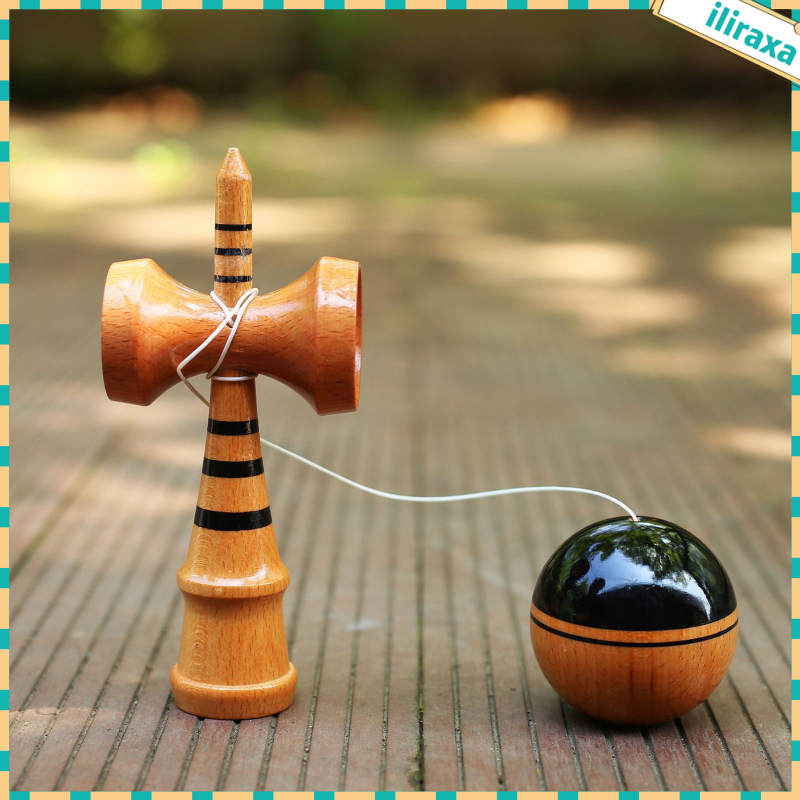 Mô Hình Đồ Chơi Kendama Bằng Gỗ Với Dây Tribute Samurai