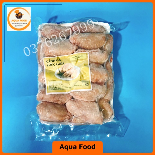 Cánh gà khúc giữa khay 1kg (23-27 chiếc) dùng cho chiên mắm, chiên xù, sốt cay, nướng BBQ. NowShip, GrabExpress Hà Nội