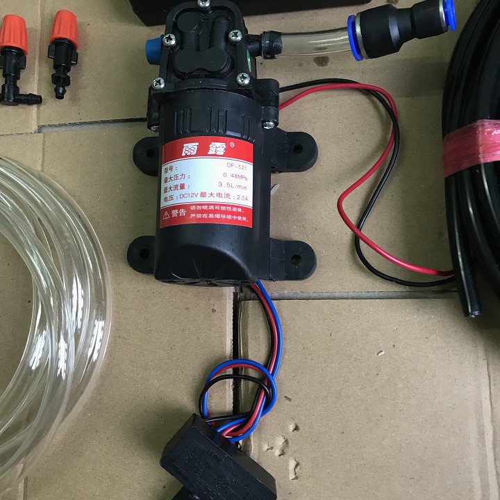 máy phun sương tưới lan 10 béc kèm nguồn adapter 12v - 5a