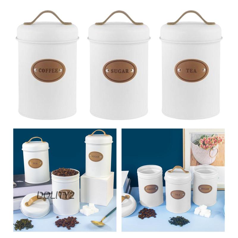 [Dolity2] Hũ Đựng Đồ Có Nắp Chặt Khí Phong Cách Bắc Âu Cho Phòng Bếp Quầy Bartop