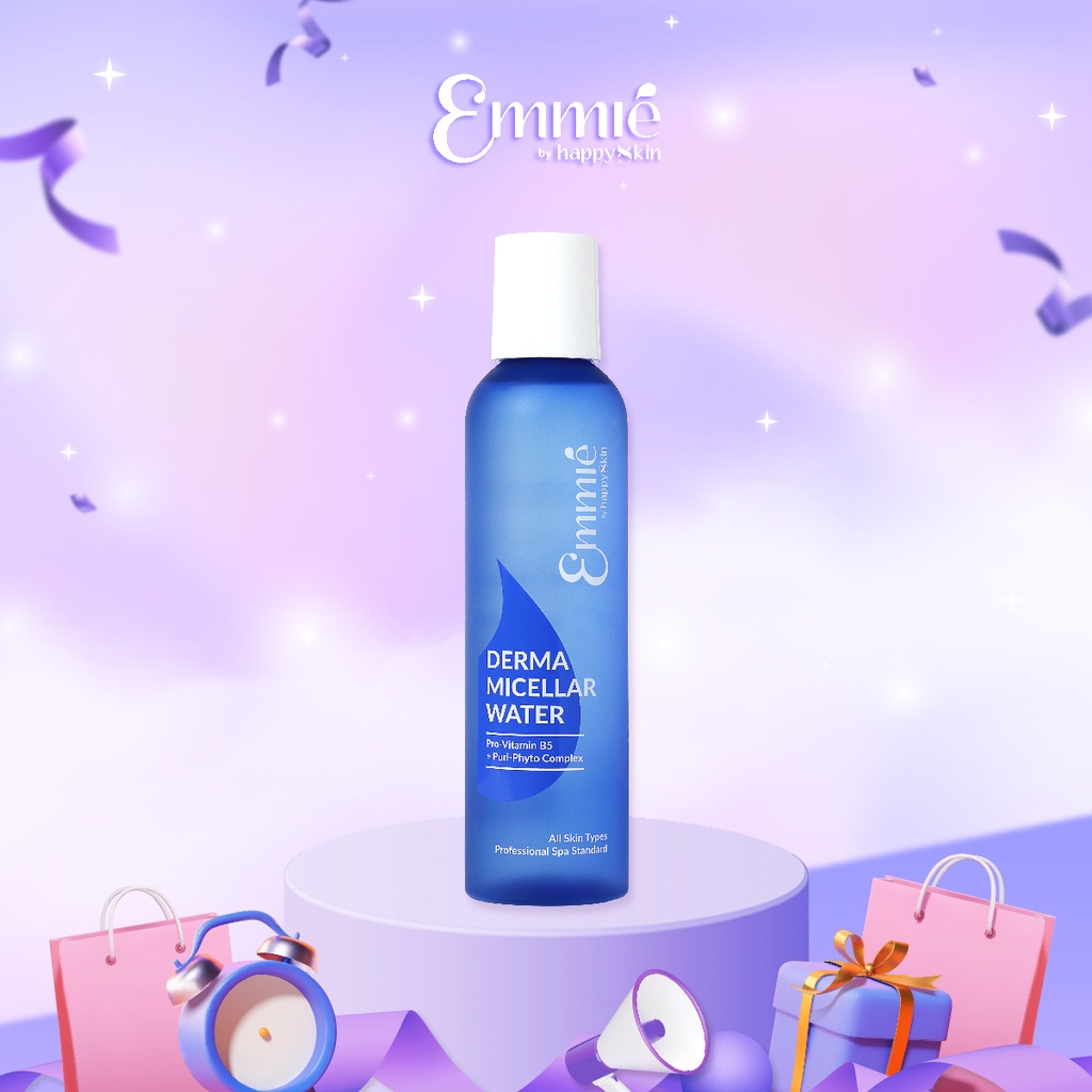 Combo dành cho da dầu mụn: Tẩy trang 250ml + Gel rửa mặt BHA 180ml + Toner Emmié by HappySkin