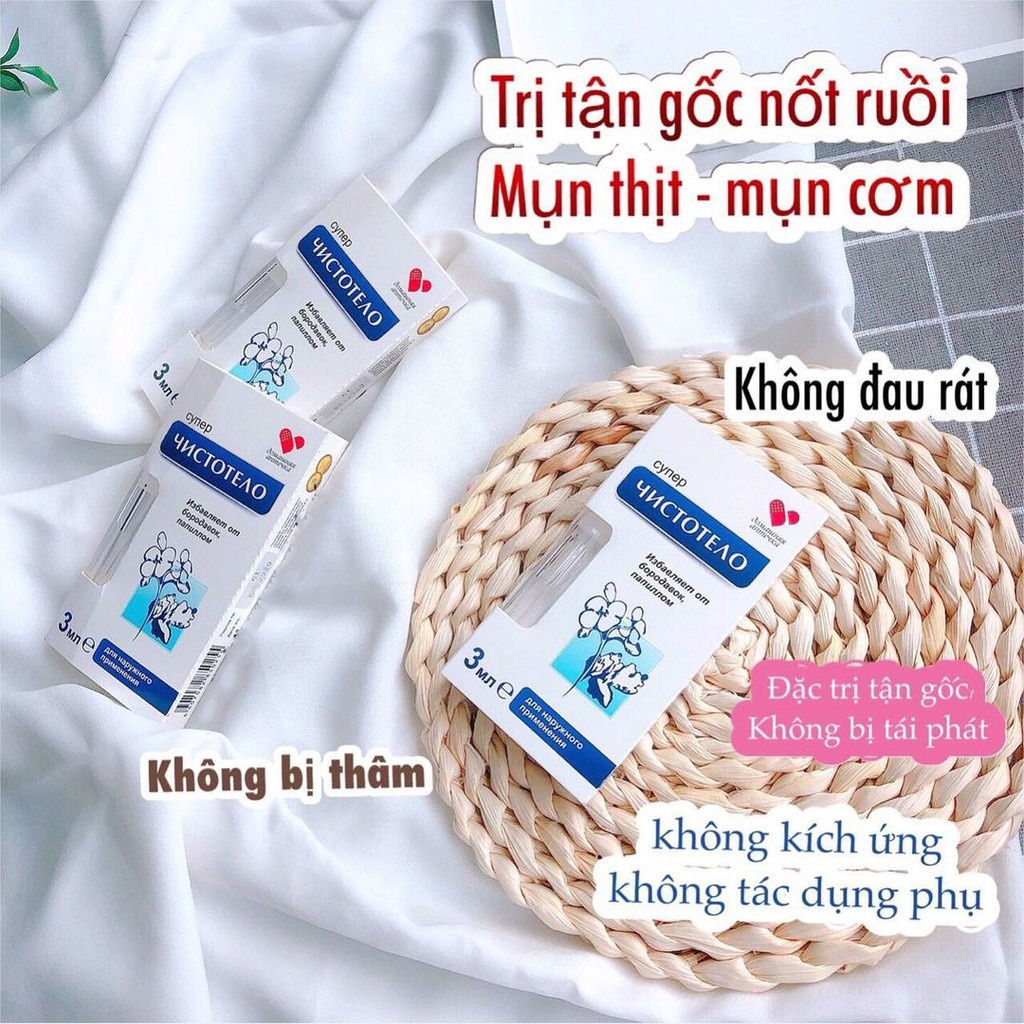 Gel tẩy nốt ruồi, mụn cóc, mụn thịt, sẹo lồi