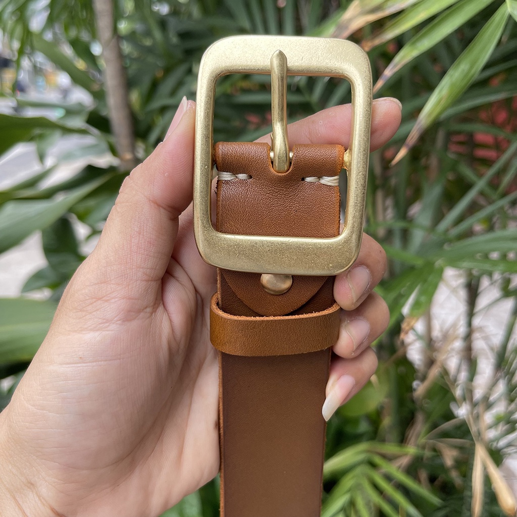 Thắt Lưng Nam Da Bò Cao Cấp Bản Rộng 3.8cm TM833 Chất Liệu Khóa Bằng Đồng Thau Và Thép Không Gỉ Bảo Hành 24 Tháng