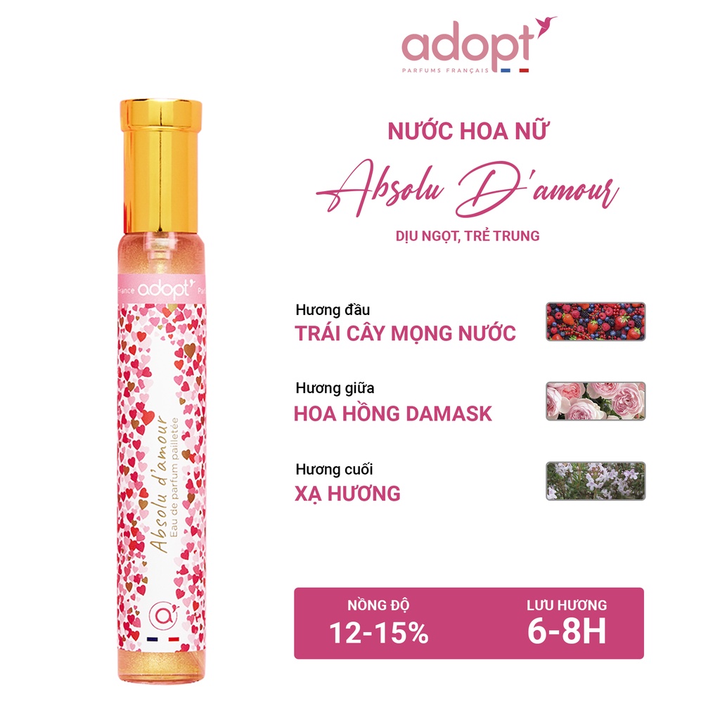 Nước Hoa Nữ Adopt Hương Hoa Hồng Trẻ Trung - Absolu D'amour