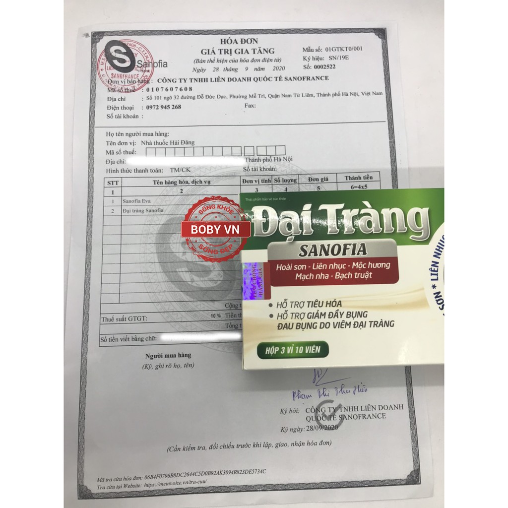 Đại tràng Sanofia hỗ trợ tiêu hóa giảm đầy bụng đau bụng do viêm đại tràng