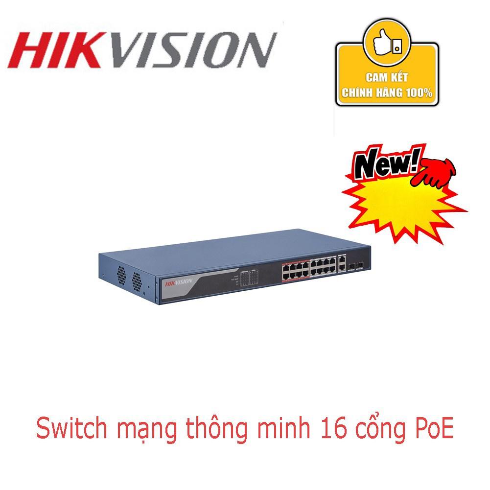Switch Mạng Thông Minh 16 Cổng Poe HIKVISION DS-3E0318P-E,DS-3E0516-E,3E1318P-EI,3E1516-EI,3E0318P-E/M