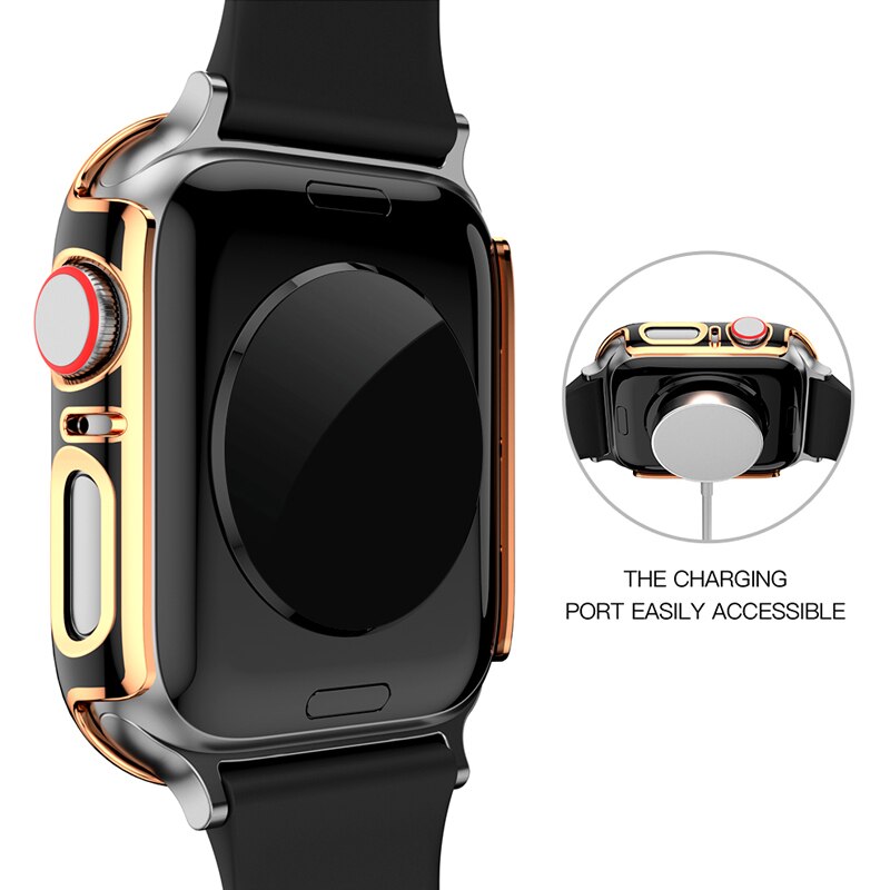 Vỏ bảo vệ mặt đồng hồ thích hợp cho Apple Watch 44mm 40mm 42mm 38mm Iwatch Series Se 6 5 4 3 2