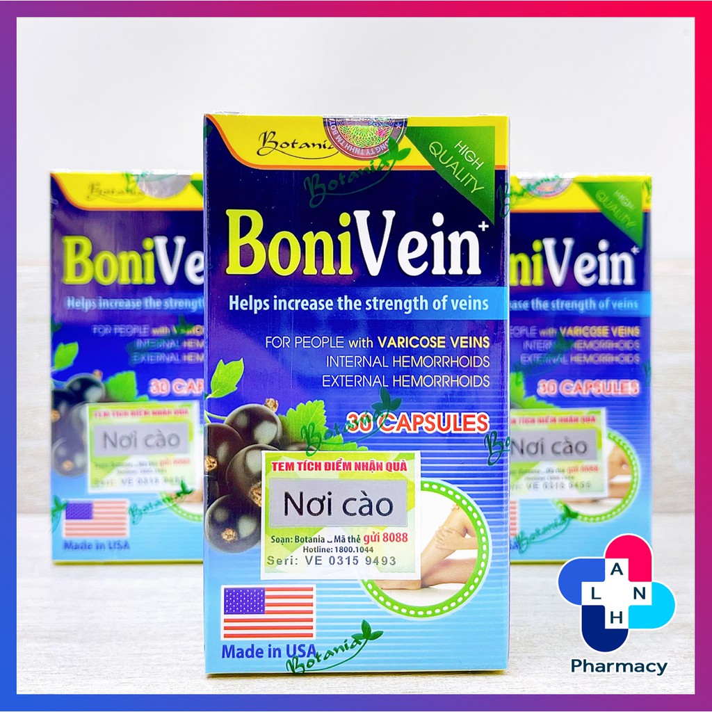 BoniVein - Suy giãn tĩnh mạch, trĩ không còn là nỗi lo.