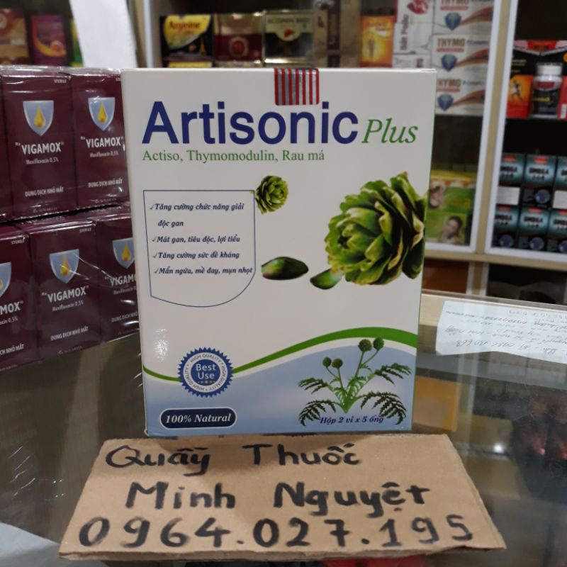 Actisonic fluss giải độc gan , tiêu độc hộp 10 ống